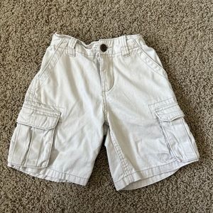 Osh Kosh B’Gosh Cream Cargo Shorts, Size 4 Boys, 100% Cotton